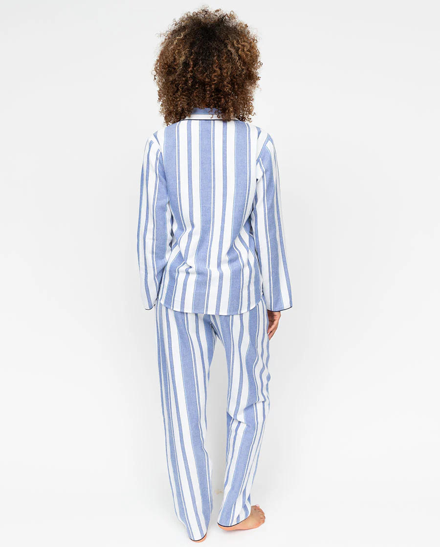 Alpes Womens Stripe Pyjama Top - Image 5