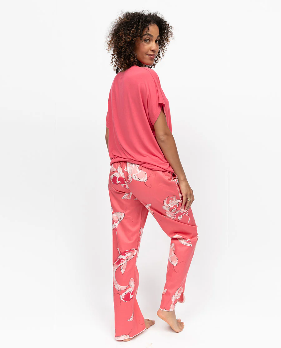 Amelia Womens Slouch Jersey Pyjama Top - Image 4