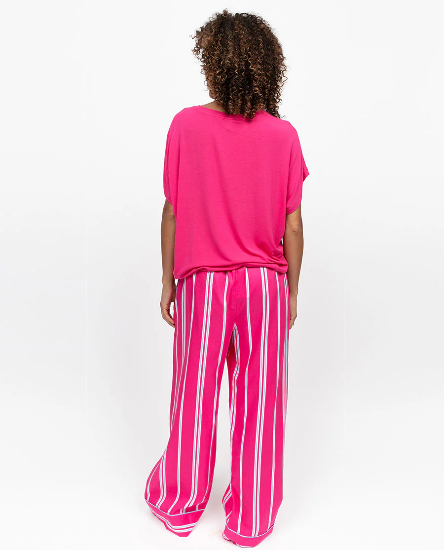 Chloe Womens Slouch Jersey Pyjama Top - Image 4