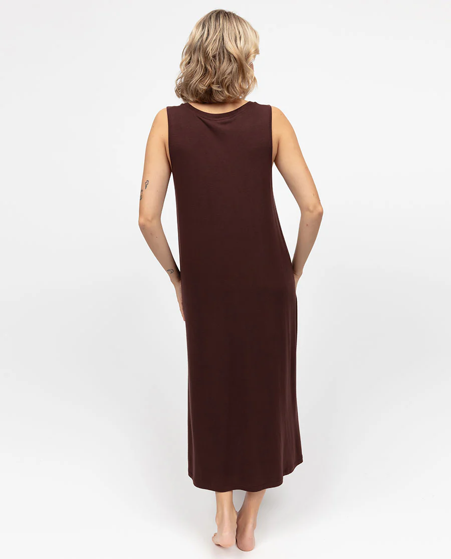 Claudia Womens Jersey Long Nightdress - Image 2