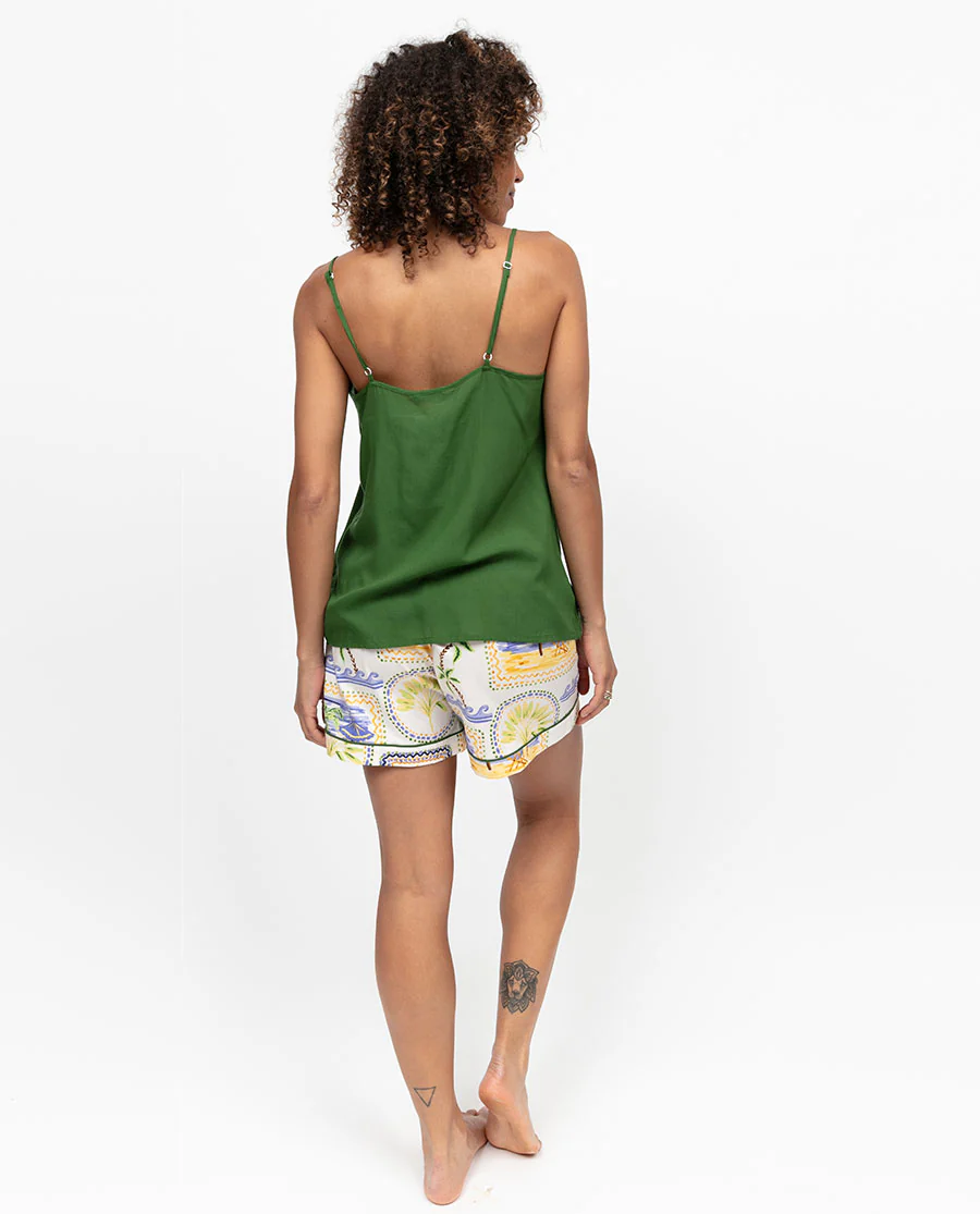 Cora Womens Postcard Print Shorts - Image 7
