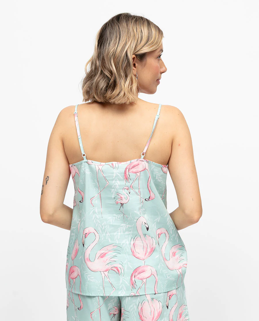 Francesca Womens Flamingo Print Cami - Image 2