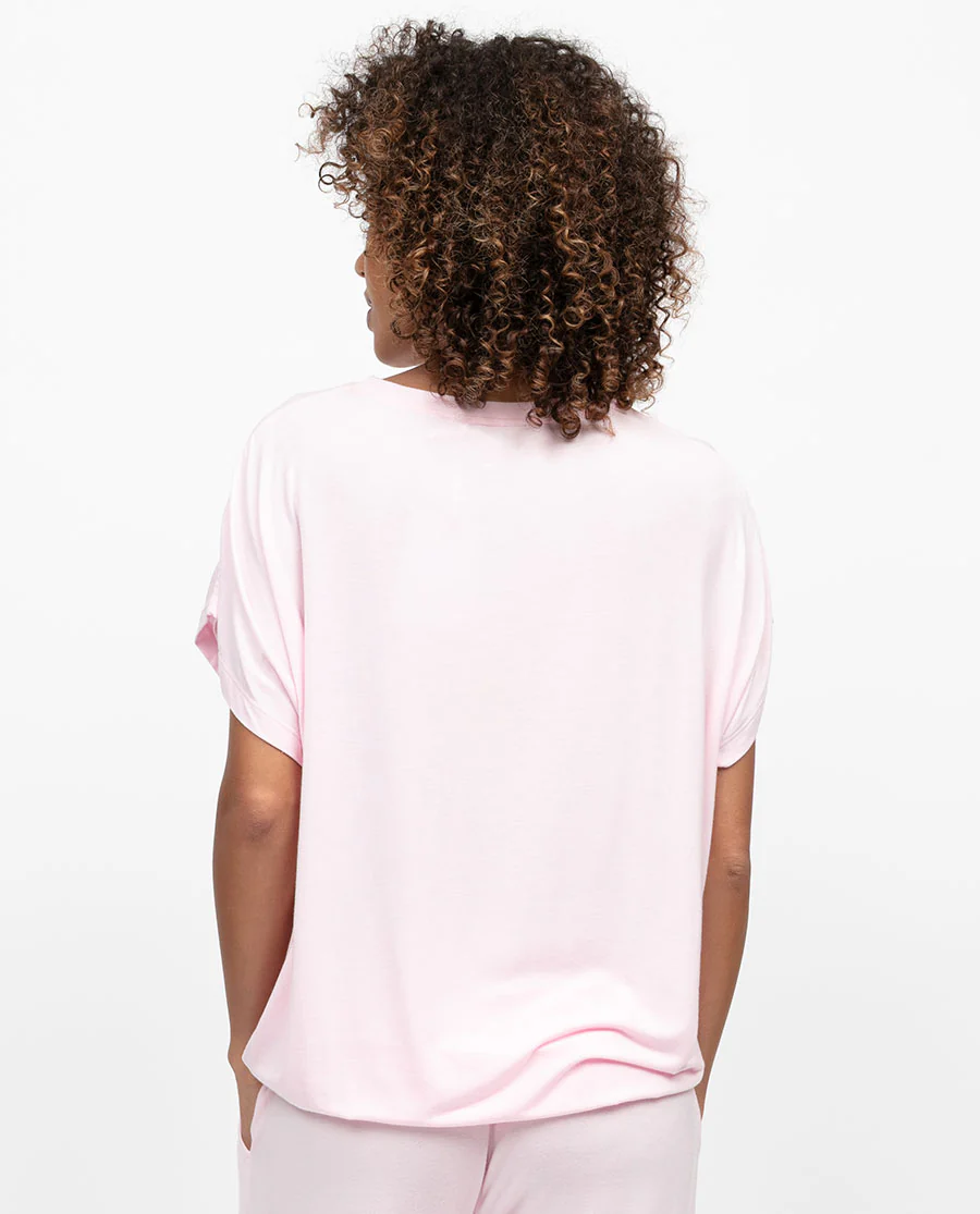Francesca Womens Slouch Jersey Pyjama Top - Image 2