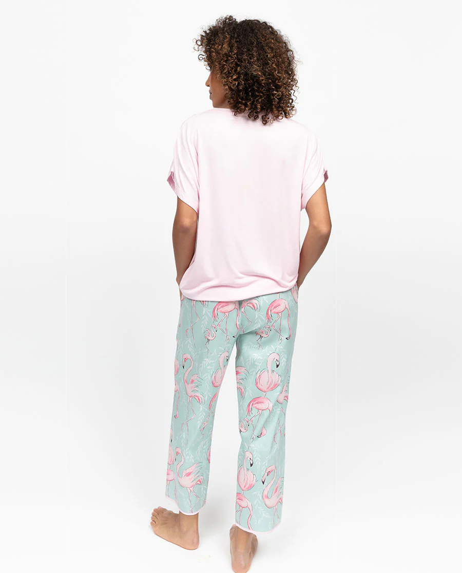 Francesca Womens Slouch Jersey Pyjama Top - Image 4