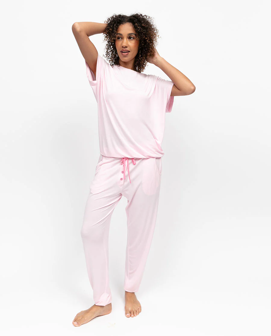 Francesca Womens Slouch Jersey Pyjama Top - Image 6