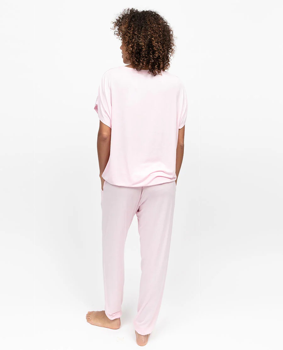 Francesca Womens Slouch Jersey Pyjama Top - Image 7