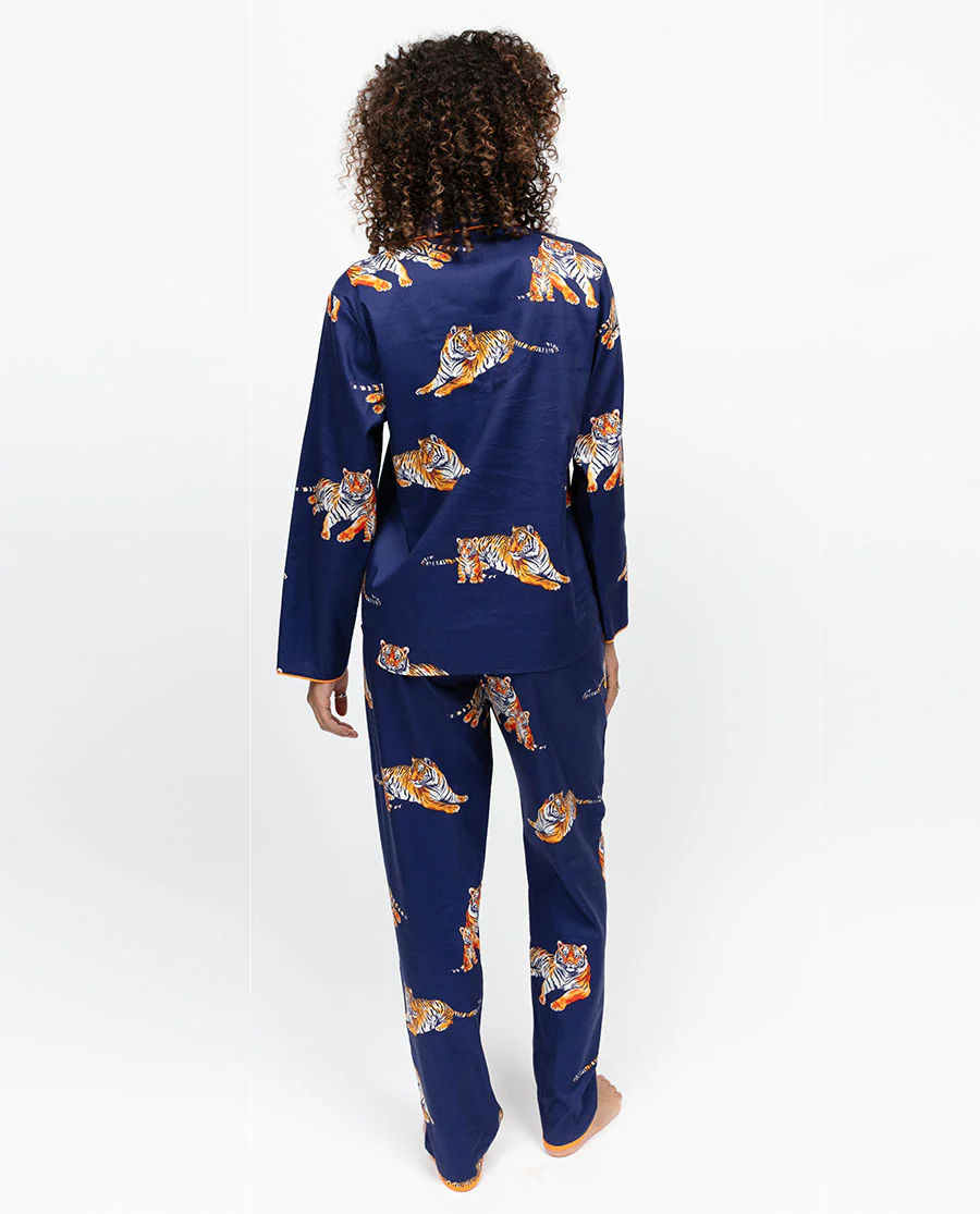 Indigo Womens Tiger Print Pyjama Set - Image 3