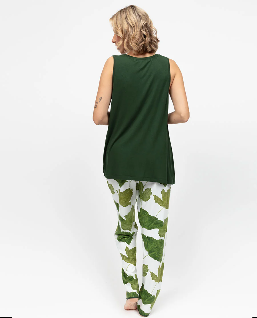Olive Womens Jersey Relaxed Vest - Image 4