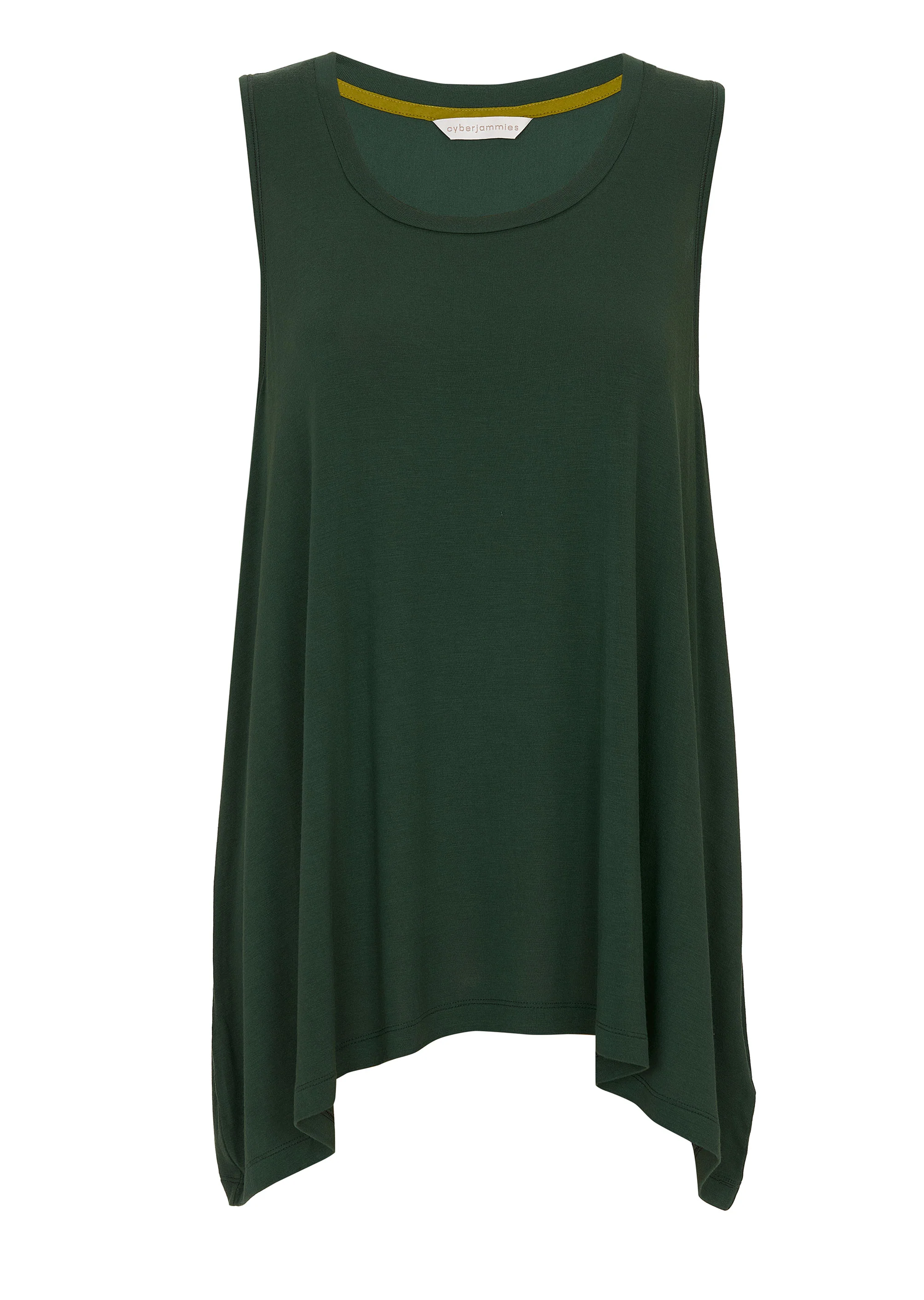 Olive Womens Jersey Relaxed Vest - Image 5
