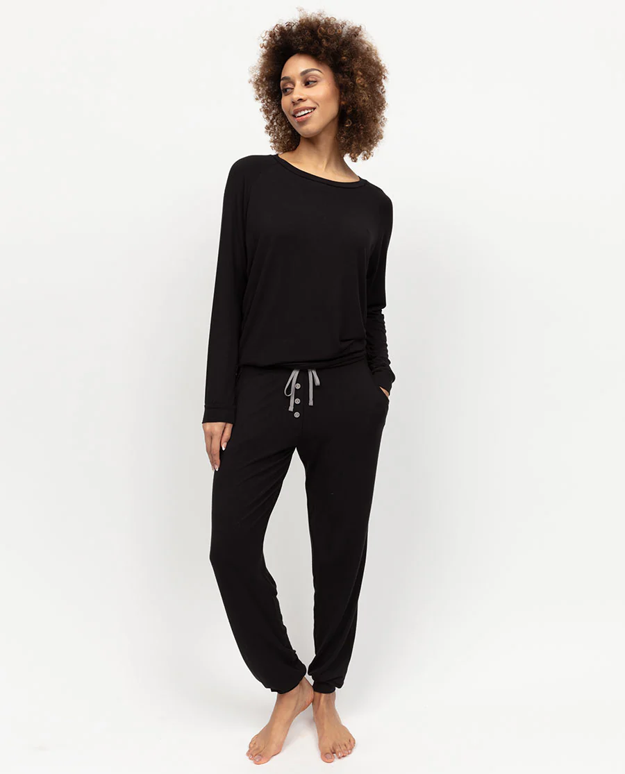 Parker Womens Slouch Jersey Pyjama Top - Image 3